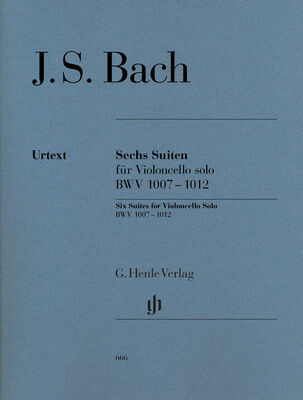 Henle Verlag Bach Sechs Suiten BWV1007-1012