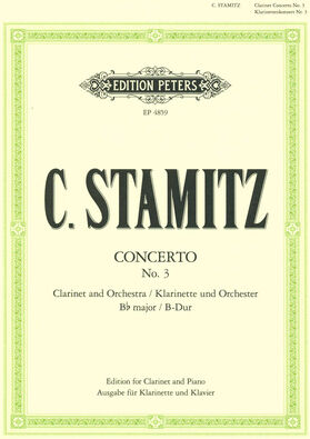 Edition Peters Stamitz Konzert Nr. 3 B-Dur Cl