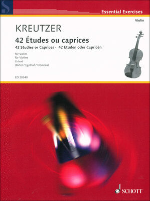 Schott Kreutzer 42 Etudes Violin