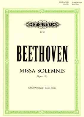 Edition Peters Beethoven Missa Solemnis