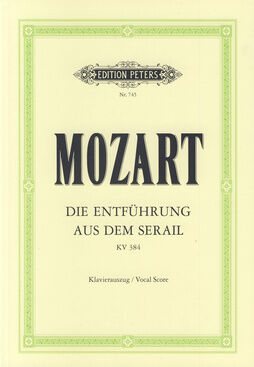 Edition Peters Mozart Entführung Serail KV384