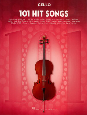 Hal Leonard 101 Hit Songs For Cello