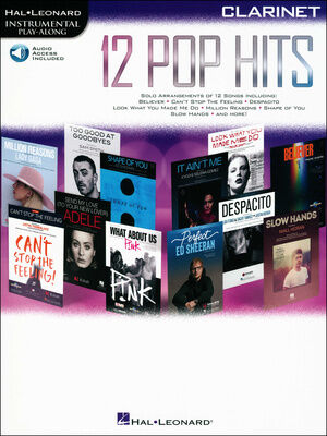 Hal Leonard 12 Pop Hits Clarinet