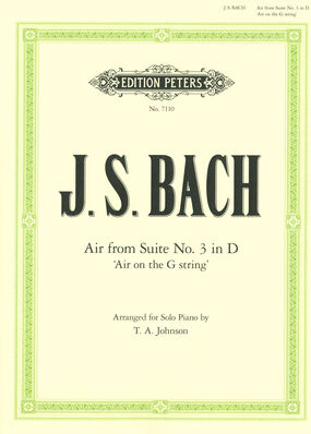 Edition Peters Bach Air D-Dur Klavier