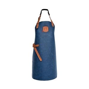 Exner 161 - Rusticstyle Latzschürze, Nappaleder, B 60 x L 82 cm : royal blue 100% Leder