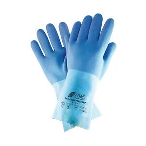 Nitras BLUE POWER GRIP Chemikalienhandschuhe   12 Paar Latexhandschuhe   Gr. 7