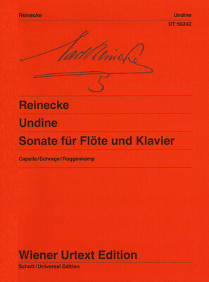 Wiener Urtext Edition Reinecke Undine Sonate Fl/Kl