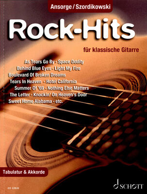 Schott Rock-Hits klassische Gitarre