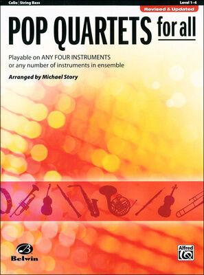Alfred Music Publishing Pop Quartets For All Cello