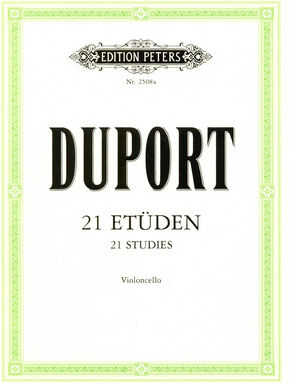 Edition Peters Duport 21 Etüden Cello