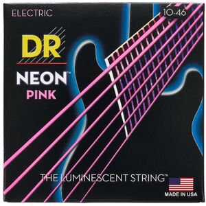 DR Strings Neon Pink NPE-10 Rosa ne