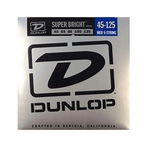 Dunlop Super Bright Stainless Steel Médium 45-125 - Jeu 5 cordes guitare basse - Publicité