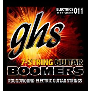 Ghs Jeux électriques 7 cordes/ GB7MH BOOMERS MEDIUM/HEAVY 7C 11-64 - Publicité