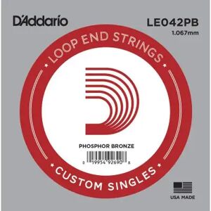 D'addario And Co Cordes folk à l'unité/ LE042PB PHOSPHOR BRONZE LOOP END 42 - Publicité