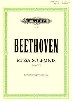 Edition Peters Beethoven Missa Solemnis