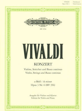 Edition Peters Vivaldi Concert a-moll op.3