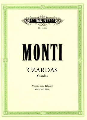 Edition Peters Monti Czardas Violin und Klav