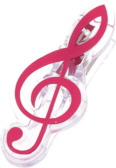 agifty Music Clip Violin Clef Pink