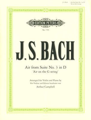 Edition Peters Bach Air D-Dur Violin/Piano