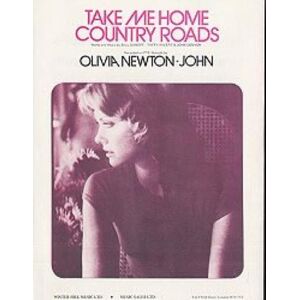 Olivia Newton John Take Me Home Country Roads - Pink 1971 UK sheet music SHEET MUSIC