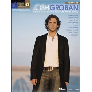 Josh Groban Pro Vocal Series For Male Singers - Volume 33 2008 USA sheet music HL00740371