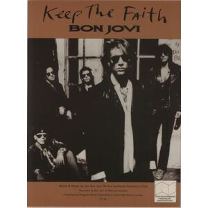 Bon Jovi Keep The Faith 1992 UK sheet music AM91022