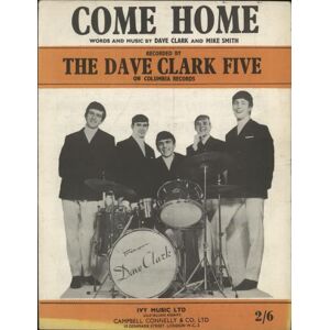 The Dave Clark Five Come Home 1965 UK sheet music SHEET MUSIC