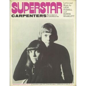 Carpenters Superstar 1970 UK sheet music SHEET MUSIC