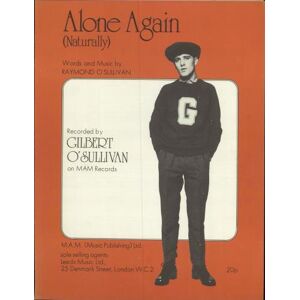 Gilbert O'Sullivan Alone Again (Naturally) 1972 UK sheet music SHEETMUSIC