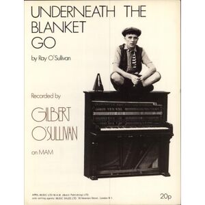 Gilbert O'Sullivan Underneath The Blanket Go 1971 UK sheet music SHEET