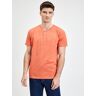 GAP Cotton T-shirt with buttons - Men rosu M male