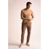 DEFACTO Slim Fit Pants maro 33 Size - 32 Length male