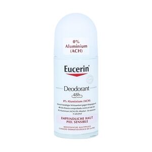 BEIERSDORF Eucerin Deodorant Roll On Empfindliche Haut 48h 0% Aluminium 50 Milliliter