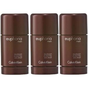 3-pack Calvin Klein Euphoria For Men Deostick 75ml