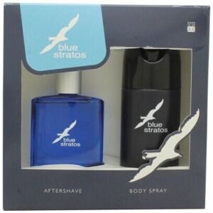 Parfums Bleu Limited Blue Stratos Gavesæt 100ml Aftershave + 150ml Deodorant Body Spray