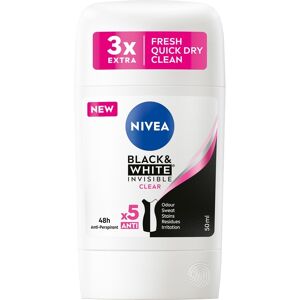 Nivea Black&White Invisible Clear antiperspirant stick 50ml