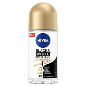 Nivea Black&White Invisible Silky Glat antiperspirant roll-on 50ml