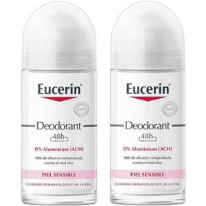 Eucerin Desodorante 48h 0% Aluminio Piel Sensible 2x50ml