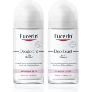 Eucerin Desodorante Roll-On 24H 0% Aluminio 2x50ml