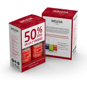 Weleda Granada 24H desodorante roll-on pack 2 x 50 ml