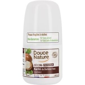 Douce Nature Desodorante roll-on 24 horas protector con manteca de Karité