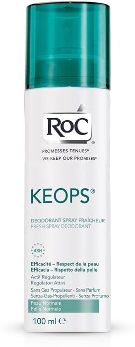 Roc Keops Fresh Spray Desodorante Transpiración Intensa 100mL