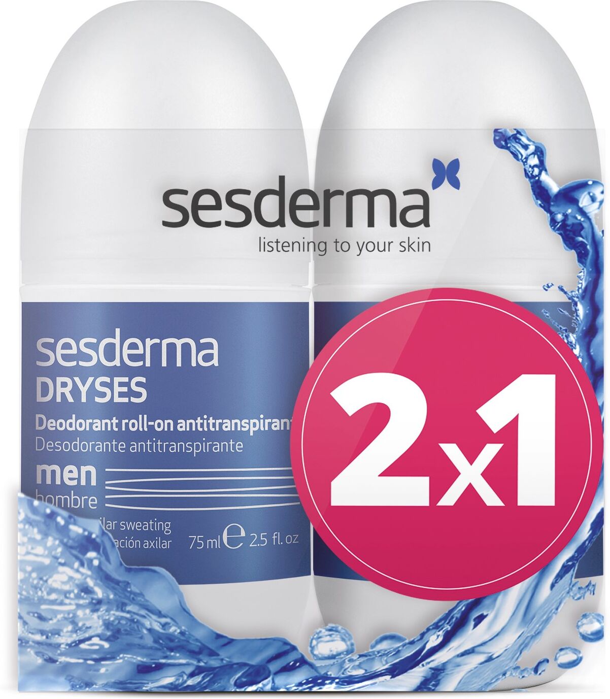 Sesderma Dryses Desodorante Antitranspirante Roll-On para Hombre 1&nbsp;un.