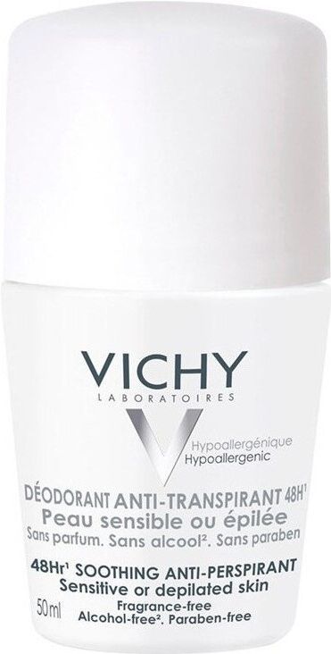 Vichy Déo Antitranspirante 48H Pieles sensibles o depiladas 50 ml 50mL