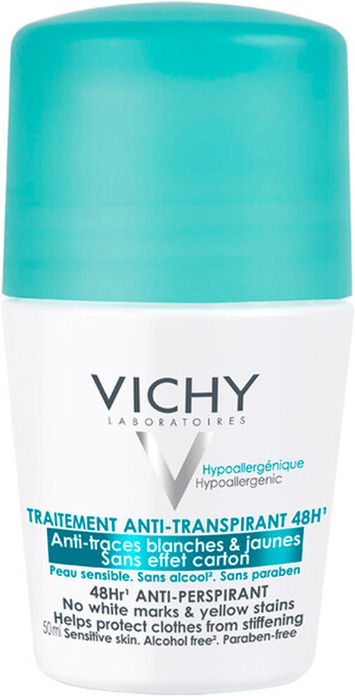 Vichy Déo Antitranspirante 48 Sin Marcas Blancas Y Manchas Amarillas 50mL