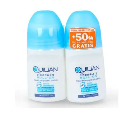 QUILIAN Desodorante Roll-on Pack de 2 Unidades x 75ml