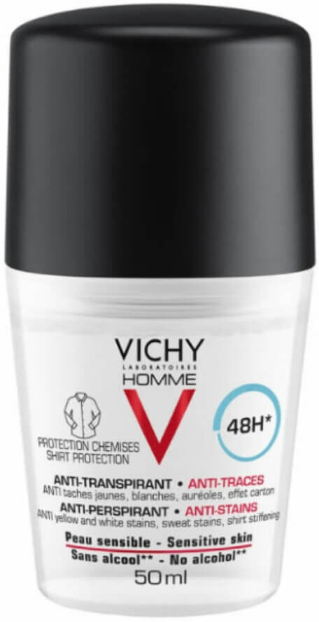 Vichy Homme Desodorante Antimanchas 48h 50 ml