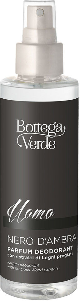 Bottega Verde Desodorante perfumado con extractos de Maderas preciosas (150 ml) Negro Ámbar