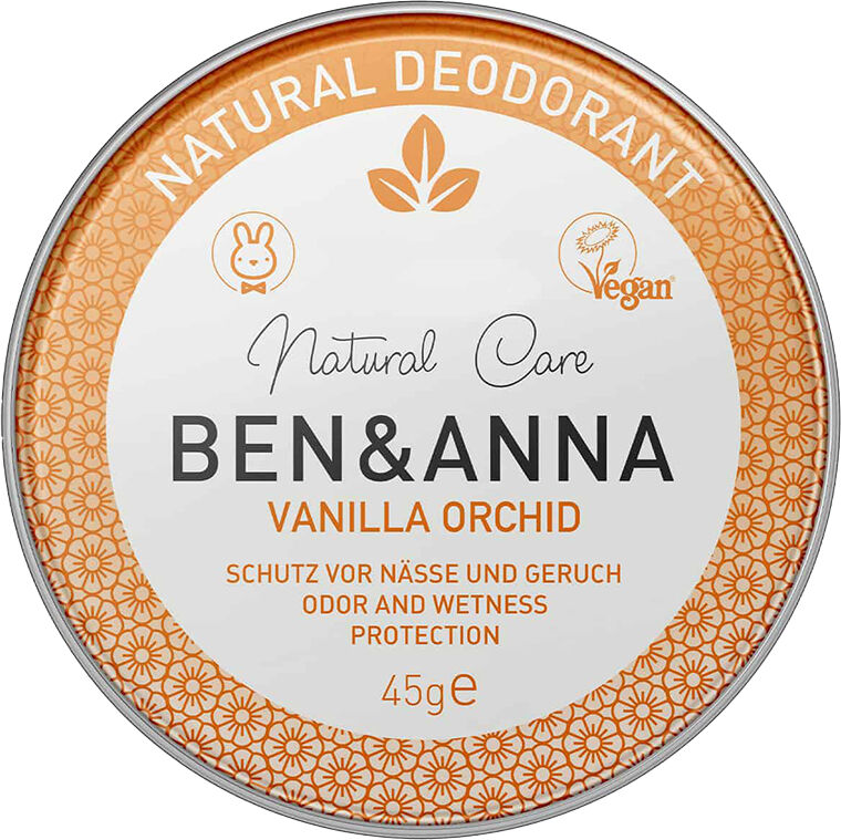 Ben&Anna Desodorante natural de bicarbonato en lata - Vanilla Orchid