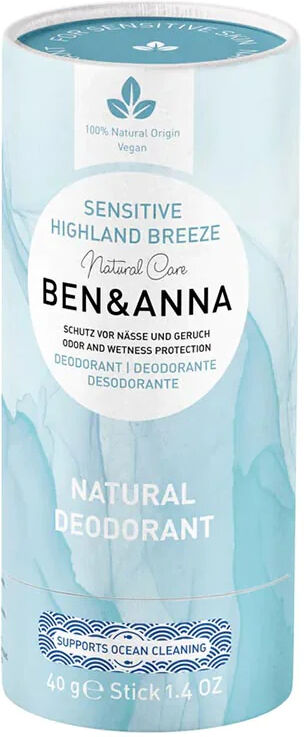 Ben&Anna Desodorante natural Sensitive en stick - Highland Breeze